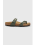 Birkenstock Natikači Mayari ženski zelena barva 1025558 - Pepit.si