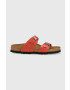 Birkenstock Natikači Sydney ženski rdeča barva 1026162 - Pepit.si