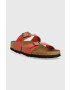 Birkenstock Natikači Sydney ženski rdeča barva 1026162 - Pepit.si