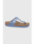 Birkenstock Usnjene japonke Gizeh - Pepit.si