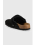 Birkenstock Usnjeni natikači Nagoya moški črna barva 1020413 - Pepit.si