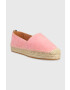 Boss Espadrile iz semiša Madeira roza barva 50493089 - Pepit.si