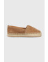 Boss Espadrile iz semiša Madeira bež barva 50493089 - Pepit.si