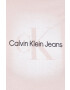 Calvin Klein Jeans Bombažna kratka majica roza barva - Pepit.si