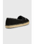 Calvin Klein Jeans Espadrile Esparille Monogram črna barva - Pepit.si