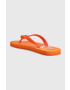 Calvin Klein Jeans Japonke BEACH SANDAL MONOGRAM TPU moške oranžna barva - Pepit.si