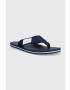 Calvin Klein Jeans Japonke BEACH SANDAL WOVEN PATCH moške mornarsko modra barva - Pepit.si