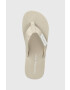 Calvin Klein Jeans Japonke FLATFORM FLIPFLOP ženske bež barva YW0YW00993 - Pepit.si