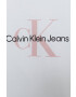 Calvin Klein Jeans Otroški bombažen t-shirt roza barva - Pepit.si