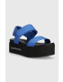 Calvin Klein Jeans Sandali FLATFORM SANDAL SOFTNY ženski YW0YW00965 - Pepit.si