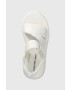 Calvin Klein Jeans Sandali PREFRESATO SANDAL BADGE ženski zelena barva YW0YW00967 - Pepit.si