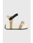 Calvin Klein Jeans Sandali WEDGE BLCOK SANDAL SATIN/HW - Pepit.si