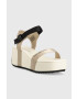 Calvin Klein Jeans Sandali WEDGE BLCOK SANDAL SATIN/HW - Pepit.si