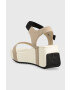 Calvin Klein Jeans Sandali WEDGE BLCOK SANDAL SATIN/HW - Pepit.si