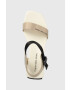 Calvin Klein Jeans Sandali WEDGE BLCOK SANDAL SATIN/HW - Pepit.si