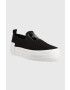 Calvin Klein Jeans Teniske BOLD VULC FLATF SLIP ženske vijolična barva YW0YW01040 - Pepit.si