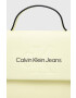 Calvin Klein Jeans Torbica rumena barva - Pepit.si