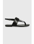 Calvin Klein Jeans Usnjeni sandali FLAT SANDAL HW - Pepit.si