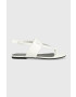 Calvin Klein Jeans Usnjeni sandali FLAT SANDAL HW ženski bela barva YW0YW00953 - Pepit.si