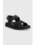 Calvin Klein Sandali BACK STRAP SANDAL MONO JQ moški črna barva HM0HM00970 - Pepit.si