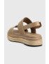 Calvin Klein Sandali FLATFORM WEDGE - HE ženski bela barva HW0HW01497 - Pepit.si