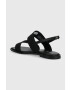 Calvin Klein Sandali SQUARED SANDAL HE ženski črna barva HW0HW01496 - Pepit.si