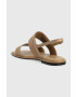 Calvin Klein Sandali SQUARED SANDAL HE ženski bež barva HW0HW01496 - Pepit.si