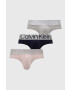 Calvin Klein Underwear Moške spodnjice 3-pack moški siva barva - Pepit.si