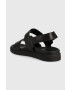 Calvin Klein Usnjeni sandali BACK STRAP SANDAL LTH moški črna barva HM0HM00946 - Pepit.si