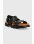 Camper Usnjeni sandali Brutus Sandal ženski črna barva K201323.008 - Pepit.si