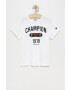 Champion Otroški bombažen t-shirt bela barva - Pepit.si