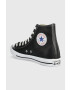 Converse Usnjeni piščančki Chuck Taylor All Star moške črna barva - Pepit.si