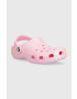 Crocs Natikači Classic Glitter Clog ženski roza barva 205942 - Pepit.si