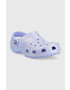 Crocs Natikači Classic Glitter Clog ženski vijolična barva 205942 - Pepit.si