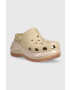 Crocs Natikači Classic Mega Crush Clog ženski roza barva 207988 - Pepit.si