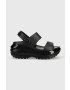 Crocs Natikači Classic Mega Crush Sandal ženski bež barva 207989 - Pepit.si