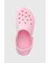 Crocs Natikači CLASSIC PLATFORM CLOG WOMEN ženski roza barva 206750 - Pepit.si