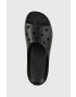 Crocs Natikači Classic Platform Slide ženski črna barva 208180 - Pepit.si