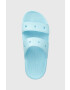 Crocs Natikači Classic Sandal ženski turkizna barva 206761 - Pepit.si