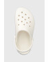 Crocs Natikači Crocband Clean Clog bela barva 208371 - Pepit.si