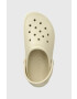 Crocs Natikači Crocband Clean Clog ženski bež barva 208371 - Pepit.si