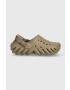 Crocs Natikači Echo Clog rjava barva 207937 - Pepit.si