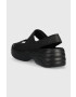 Crocs Sandali Skyline Slide ženski črna barva 208183 - Pepit.si