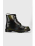 Dr. Martens Usnjeni nizki škornji 1460 For Pride ženski črna barva DM30634038 - Pepit.si