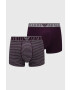 Emporio Armani Underwear Boksarice 2-pack moški vijolična barva - Pepit.si