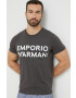 Emporio Armani Underwear Bombažen pižama t-shirt siva barva - Pepit.si