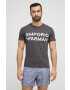 Emporio Armani Underwear Bombažen pižama t-shirt siva barva - Pepit.si