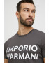 Emporio Armani Underwear Bombažen pižama t-shirt siva barva - Pepit.si