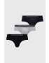 Emporio Armani Underwear Bombažne spodnjice 3-pack mornarsko modra barva - Pepit.si