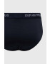 Emporio Armani Underwear Bombažne spodnjice 3-pack mornarsko modra barva - Pepit.si